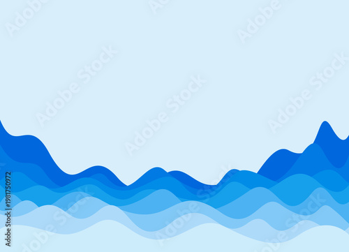 A background with blue waves.