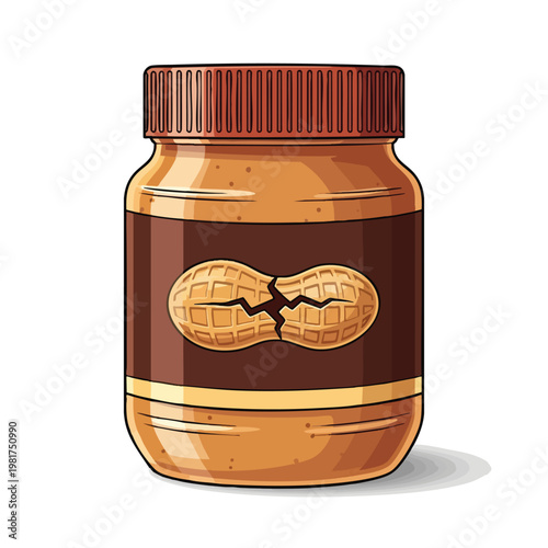 Healthy Nut Butter Jar with Rich Texture and Natural Appeal