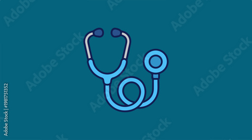 Stethoscope medical tool for doctors.