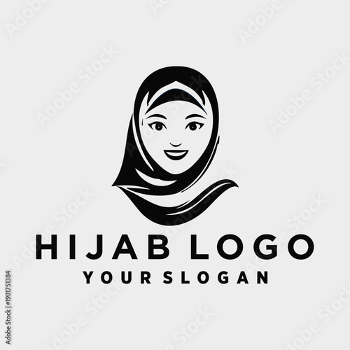 Beauty hijab store logo icon idea