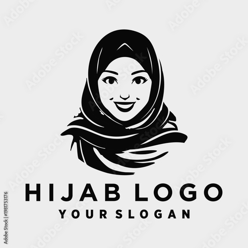Beauty hijab store logo icon idea
