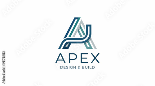Minimalistic architectural logo design represents modernity and structure, making it an excellent fit for construction and design-build firms focused on innovation.