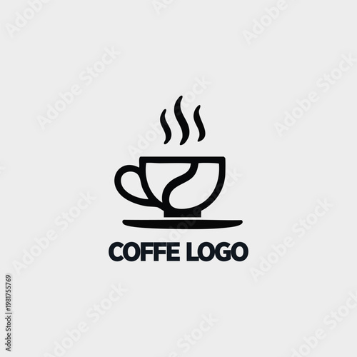 Coffee icon vector logo design with creative concept premium vector
