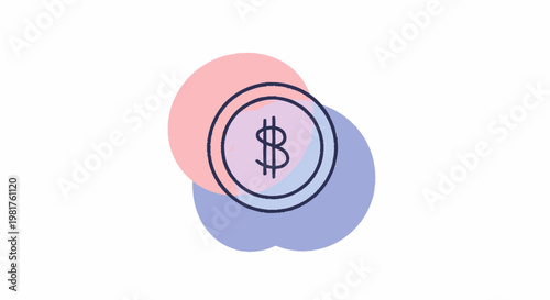 Bitcoin Cryptocurrency Digital Currency Symbol on Colorful Background.