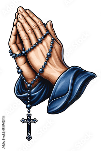 Smiling crescent moon cartoon character resting on fluffy clouds with colorful stars cute night sky illustration for children book cover bedroom decor nursery wall art background graphic element.