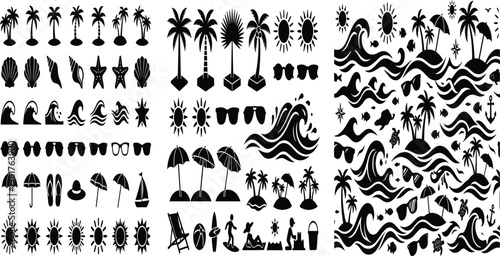 Checkmark and Tick Icon Set Featuring Approved Symbols, Success Marks, and Validation Signs in Circles and Squares for UI, UX, Web, and Business Checklist Designs