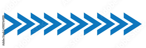 Automotive racing arrow stripe decals and speed vinyl graphic stickers. Sport car side wrap and motor motorcycle decals set. Vector Illustration. Chevron arrow border, repeating right direction arrows