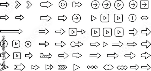 arrow icon pack ui navigation glyphs directional symbols web design