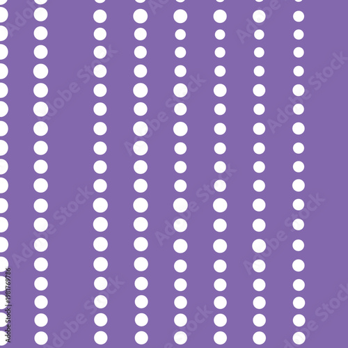 Modern Abstract Pattern of Vertical Dot Lines in Soft Purple and White