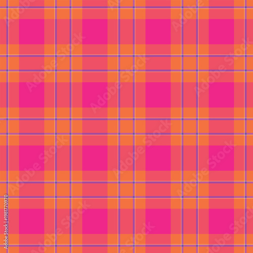 Africa seamless pattern fabric, celtic tartan vector check. Discount textile texture plaid background in orange and red glitter colors.