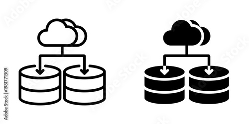 Cloud transfer icon, element icon for design branding, print, and digital media