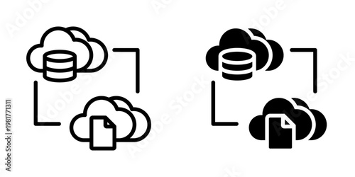 Cloud transfer icon, element icon for design branding, print, and digital media