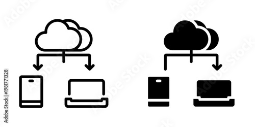 Server sharing icon, element icon for design branding, print, and digital media