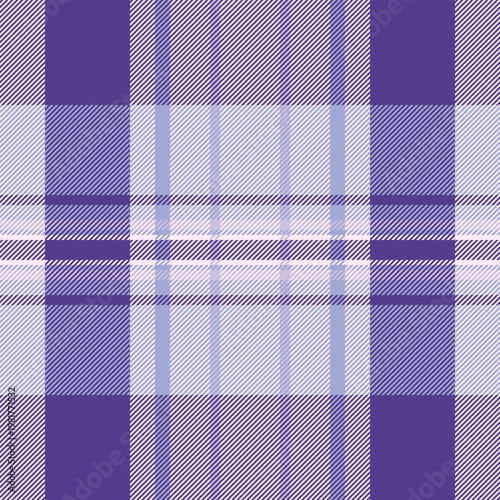 Usa texture background vector, calm pattern textile check. Premium plaid seamless fabric tartan in white and indigo colors.