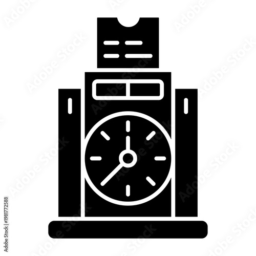 Attendance machine fingerprint icon