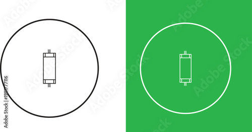 Cricket field top view with pitch layout and boundary lines for sports ground design