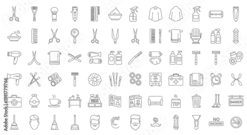 Various tools and equipment icons.