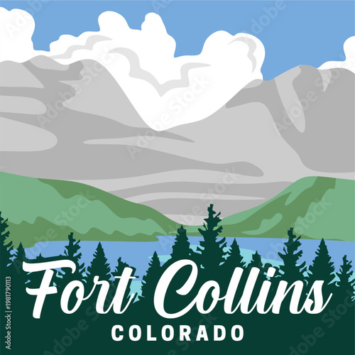 Fort Collins Colorado with stunning views of the sky