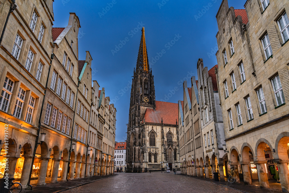 Obraz premium Sankt Lamberti Kirche in Münster