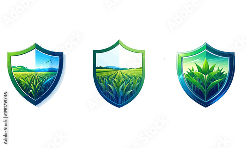 Crop Insurance Protection Icon – Agriculture Risk Management 