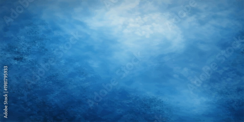 Blue abstract sky background with clouds, bright summer atmosphere, clear weather, soft cloudscape and airy light texture