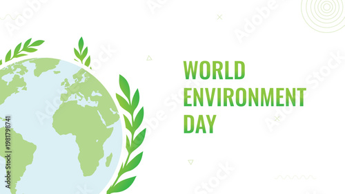 World environment day banner, save nature, renewable energy, sustainable go green concept, reduce global warming and pollution, eco friendly