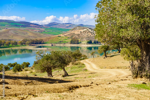 Spanish nature landscape in Andalucia.