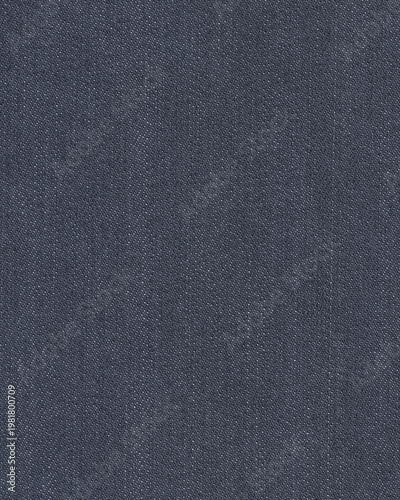 High-Resolution Indigo Denim Texture: Macro Scan of Classic Jeans Fabric Weave