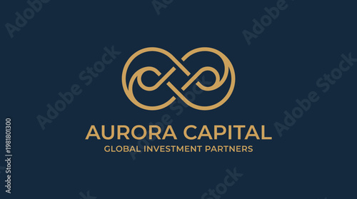 This elegant infinity logo symbolizes enduring partnerships, ideal for global investment firms looking to convey stability and trust within corporate branding contexts.