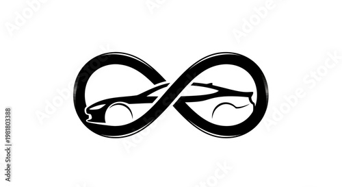 Infinity symbol with tree branches.