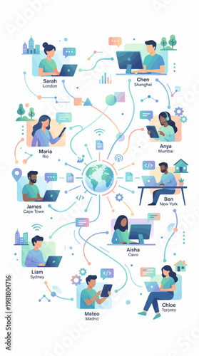 Bridging the Distance: How Global Remote Collaboration is Shaping the Future of the Modern Workforce.