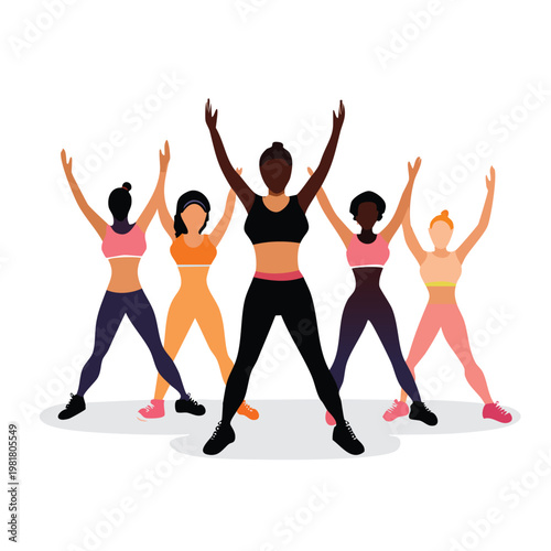 Group of diverse women exercising silhouette with silhouette set black silhouette vector silhouette isolated on white silhouette collection icon set vector icons minimal design clipart silhoue