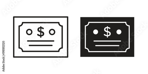 Bonds icon and symbol. Vector icon editable set