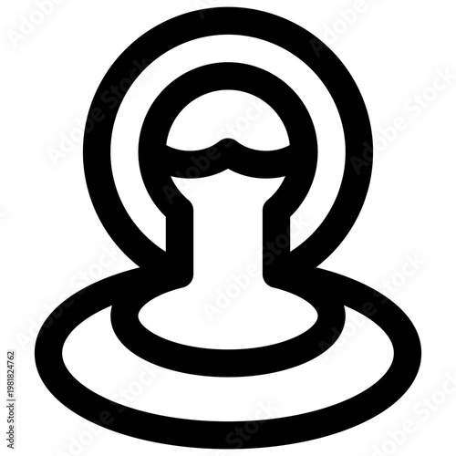 Sewage. Editable stroke vector icon.