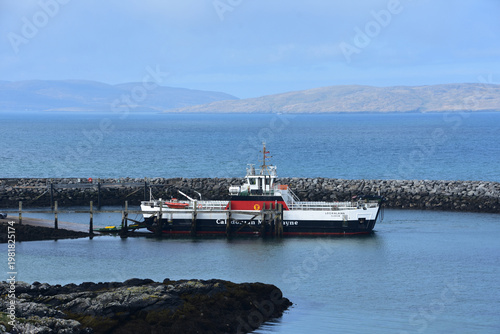 Water Craft Docked at a Pier in the Outer Hebrides