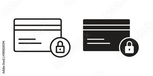 Credit limit icon and symbol. Vector icon editable set