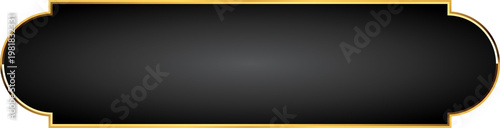 Black and Gold Luxury Frame Text Box Illustration
