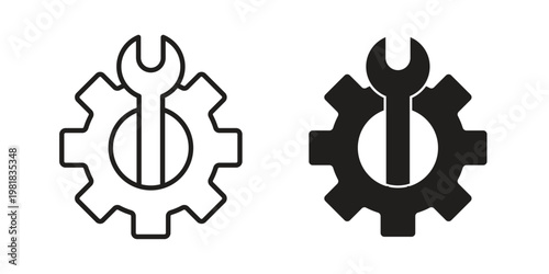 Customized icon and symbol. Vector icon editable set