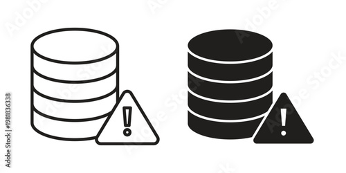 Data loss icon and symbol. Vector icon editable set