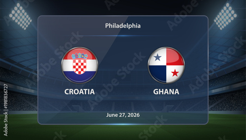 Croatia vs Ghana Soccer Match Scoreboard