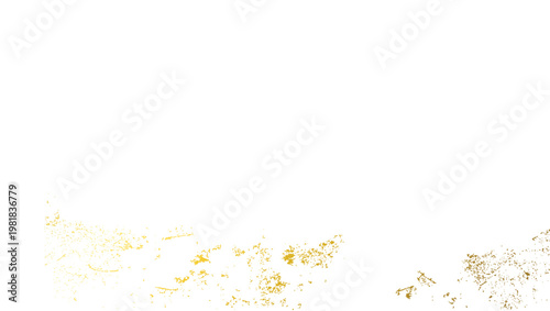 Golden paint stroke with glitter splash effect Festive gold confetti background with luminous particles