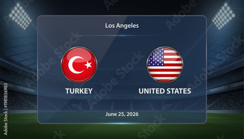 Turkey vs United States Soccer Match Scoreboard