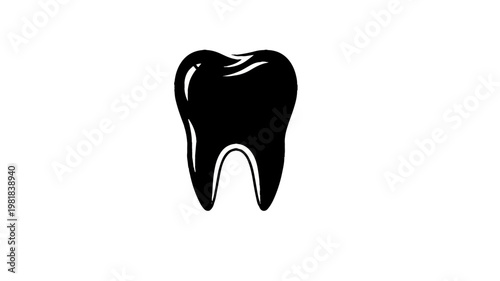 tooth isolated on white background