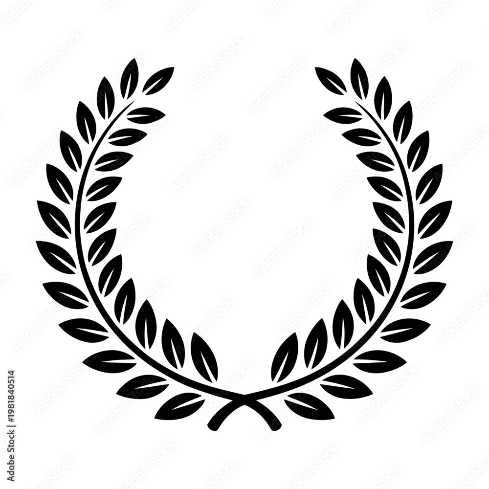 Obraz premium Vector of a laurel wreath