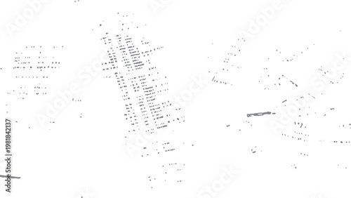 Abstract black texture with mild grain and scratches Vintage dark grunge overlay on transparent background