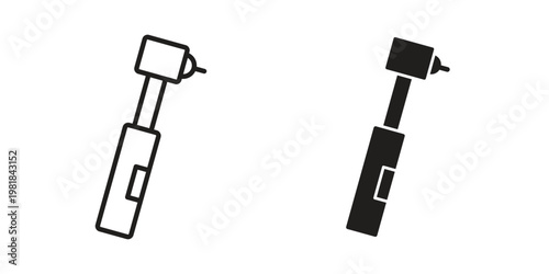 Dental drill icon and symbol. Vector icon editable set