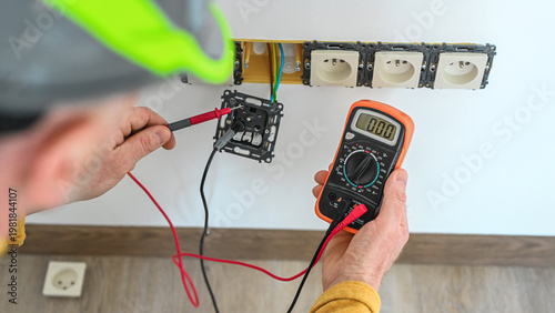 Obraz na plátně Electrical installation