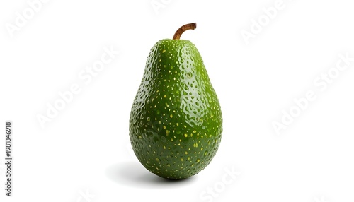 avocado isolated on white