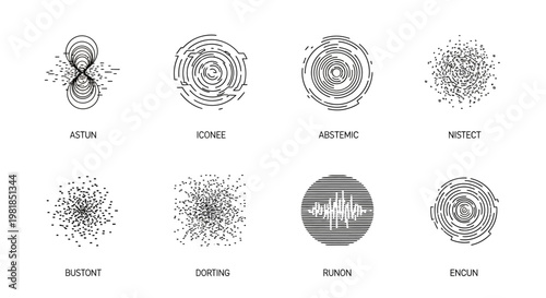 Graphic Representation with Circular Patterns in Digital Art