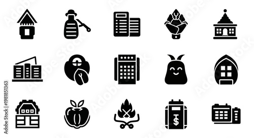 A Collection of Black Silhouettes in Graphic Design